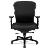 Wave Mesh Big And Tall Chair, Supports Up To 450 Lbs., Black Seat-black Back, Black Base