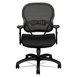 Wave Mesh Mid-back Task Chair, Supports Up To 250 Lbs., Black Seat-black Back, Black Base