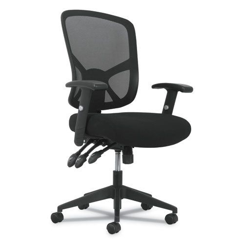 1-twenty-one High-back Task Chair, Supports Up To 250 Lbs., Black Seat-black Back, Black Base