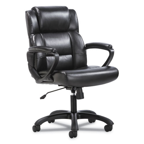 Mid-back Executive Chair, Supports Up To 250 Lbs., Black Seat-black Back, Black Base