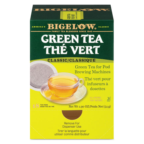 Green Tea Pods, 1.90 Oz, 18-box