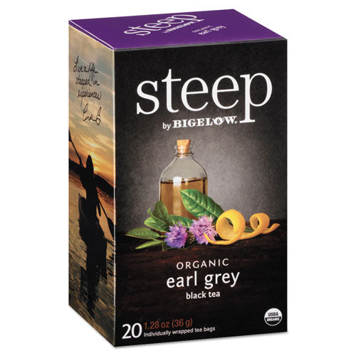 Steep Tea, Earl Grey, 1.28 Oz Tea Bag, 20-box