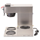 Cwtf-3 Three Burner Automatic Coffee Brewer, Stainless Steel, Black