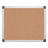Value Cork Bulletin Board With Aluminum Frame, 24 X 36, Natural