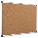 Value Cork Bulletin Board With Aluminum Frame, 24 X 36, Natural