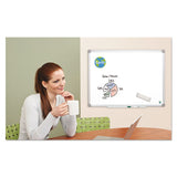 Earth Ceramic Dry Erase Board, 24x36, Aluminum Frame