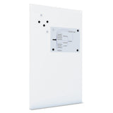 Magnetic Dry Erase Tile Board, 38 1-2 X 58, White Surface