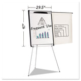 Tripod Extension Bar Magnetic Dry-erase Easel, 39" To 72" High, Black-silver