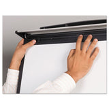 Tripod Extension Bar Magnetic Dry-erase Easel, 39" To 72" High, Black-silver