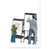 Creation Station Magnetic Dry Erase Board, 29 1-2 X 74 7-8, Black Frame