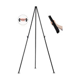 Instant Easel, 61 1-2", Black, Steel, Heavy-duty