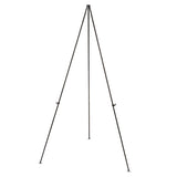 Instant Easel, 61 1-2", Black, Steel, Heavy-duty
