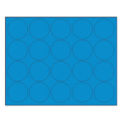 Interchangeable Magnetic Board Accessories, Circles, Blue, 3-4