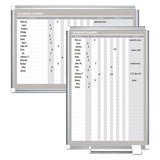 In-out Magnetic Dry Erase Board, 36x24, Silver Frame
