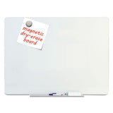 Magnetic Glass Dry Erase Board, 75 X 52 X 2, Opaque White