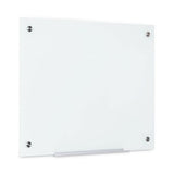 Magnetic Glass Dry Erase Board, 75 X 52 X 2, Opaque White