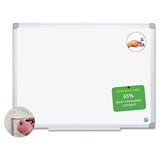 Earth Easy-clean Dry Erase Board, White-silver, 18x24