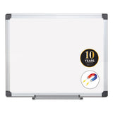 Value Lacquered Steel Magnetic Dry Erase Board, 24 X 36, White, Aluminum Frame