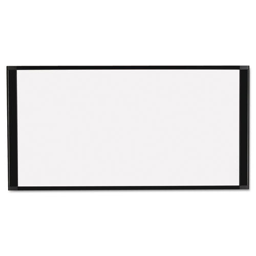 Cubicle Workstation Dry Erase Board, 36 X18, Black Aluminum Frame