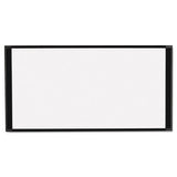 Cubicle Workstation Dry Erase Board, 36 X18, Black Aluminum Frame