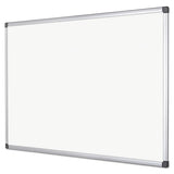 Value Lacquered Steel Magnetic Dry Erase Board, 48 X 72, White, Aluminum Frame