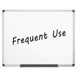 Value Lacquered Steel Magnetic Dry Erase Board, 48 X 72, White, Aluminum Frame