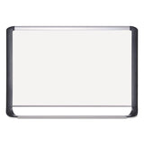 Lacquered Steel Magnetic Dry Erase Board, 36 X 48, Silver-black