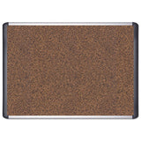 Tech Cork Board, 36x48, Silver-black Frame