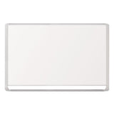 Lacquered Steel Magnetic Dry Erase Board, 48 X 72, Silver-white