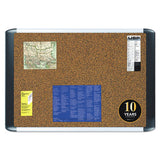 Tech Cork Board, 48x72 Silver-black Frame