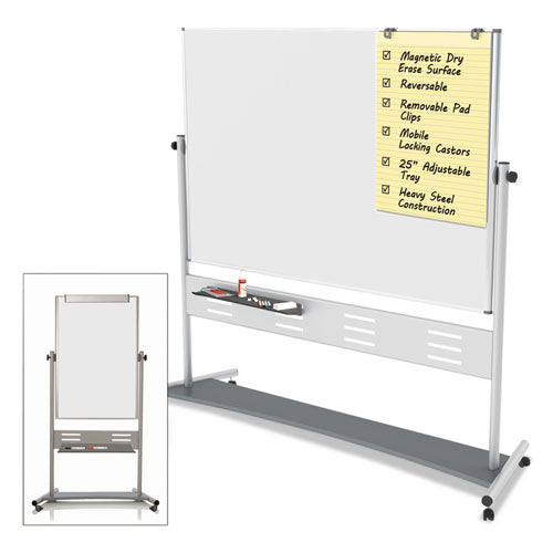 Magnetic Reversible Mobile Easel, 35 2-5w X 47 1-5h, 80