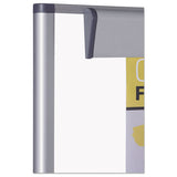 Magnetic Reversible Mobile Easel, 35 2-5w X 47 1-5h, 80"h Easel, White-silver