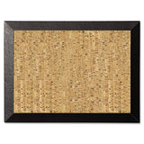 Natural Cork Bulletin Board, 24x18, Cork-black