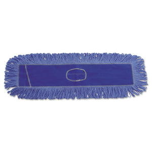 Dust Mop Head, Cotton-synthetic Blend, 36 X 5, Looped-end, Blue
