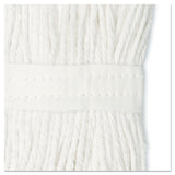 Cut-end Wet Mop Head, Cotton, White, #20, 12-carton