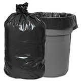 Low-density Waste Can Liners, 10 Gal, 0.35 Mil, 24" X 23", Black, 500-carton