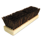 Deck Brush Head, 10" Wide, Palmyra Bristles
