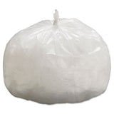 High-density Can Liners, 33 Gal, 9 Microns, 33" X 39", Natural, 25 Bags/roll, 20 Rolls/carton