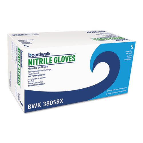 Disposable General-purpose Nitrile Gloves, Small, Blue, 4 Mil, 100-box