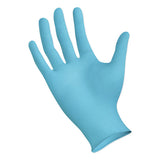 Disposable Powder-free Nitrile Gloves, Medium, Blue, 5 Mil, 100-box