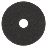 High Performance Stripping Floor Pads, 17" Diameter, Grayish Black, 5-carton