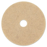 Natural Hog Hair Burnishing Floor Pads, 17" Diameter, 5-carton