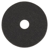 High Performance Stripping Floor Pads, 19" Diameter, Grayish Black, 5-carton