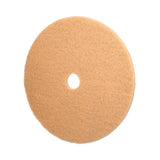 Burnishing Floor Pads, 27" Diameter, Tan, 5-carton