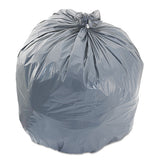 Low-density Waste Can Liners, 45 Gal, 0.95 Mil, 40" X 46", Gray, 100-carton