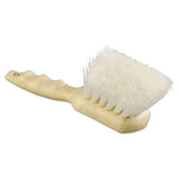 Utility Brush, Palmyra Bristle, Plastic, 20", Tan Handle