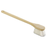 Utility Brush, Nylon Fill, 20" Long, Tan Handle