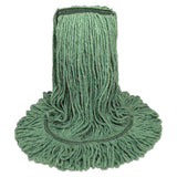Mop Head, Premium Standard Head, Cotton-rayon Fiber, Large, Green