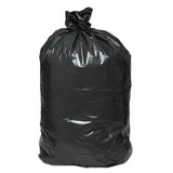 Low Density Repro Can Liners, 45 Gal, 1 Mil, 40" X 48", Black, 100-carton