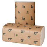 Boardwalk Green Single-fold Towels, Natural White,9 1-8x10 1-4, 250-pk,16 Pks-ct